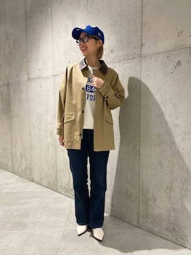 「URBAN RESEARCH Sonny Label（アーバンリサーチサニーレーベル）のアイテム（その他アウター）」を使った、カワノさん（レディース・161cm）の冬コーディネート