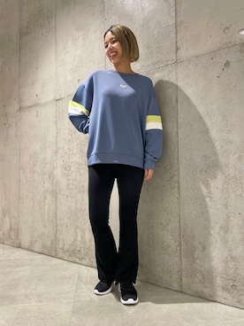 「アイテム（レギンス/スパッツ）」を使った、カワノさん（レディース・161cm）の秋コーディネート
