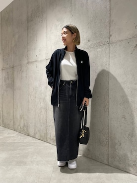 「NIKE（ナイキ）のアイテム（その他アウター）」を使った、カワノさん（レディース・161cm）の秋コーディネート