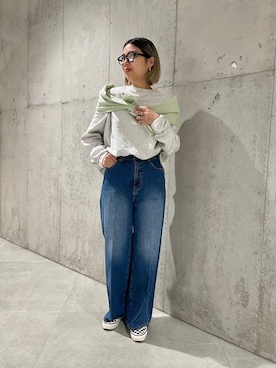 「URBAN RESEARCH Sonny Label（アーバンリサーチサニーレーベル）のアイテム（スウェット）」を使った、カワノさん（レディース・161cm）の冬コーディネート