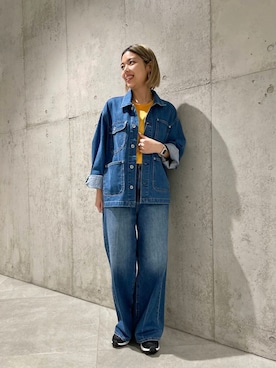 「URBAN RESEARCH Sonny Label（アーバンリサーチサニーレーベル）のアイテム（デニムジャケット）」を使った、カワノさん（レディース・161cm）の春コーディネート