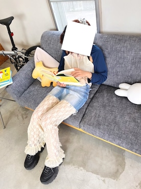 「JEANASIS（ジーナシス）のランダムアウトソールスニーカー/968688（スニーカー）」を使った、ふさん（レディース・160cm）の夏コーディネート