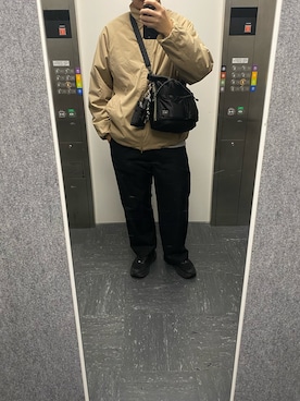 「UNITED ARROWS（ユナイテッドアローズ）のアイテム（ブルゾン）」を使った、yukitoharukunさん（メンズ・175cm）の冬コーディネート