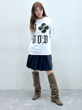 「HOODHOOD（フッドフッド）のアイテム」を使った、yumenoさん（レディース・168cm）の春コーディネート