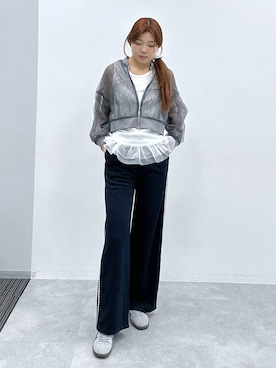 「ALAND（エーランド）のアイテム（ジャケット/アウター）」を使った、yumenoさん（レディース・168cm）の春コーディネート