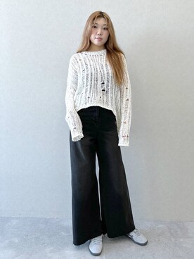 「HIGH SCHOOL DISCO（ハイスクールディスコ）のアイテム」を使った、yumenoさん（レディース・168cm）の冬コーディネート