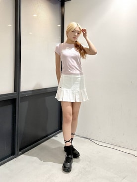 「DEARSTALKER（ディアストーカー）のアイテム」を使った、yumenoさん（レディース・168cm）の夏コーディネート