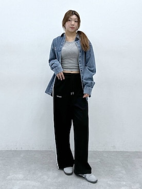 「ALAND（エーランド）のアイテム（シャツ/ブラウス）」を使った、yumenoさん（レディース・168cm）の冬コーディネート