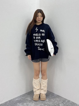 「アイテム（シューズ小物/雑貨）」を使った、yumenoさん（レディース・170cm）の秋コーディネート