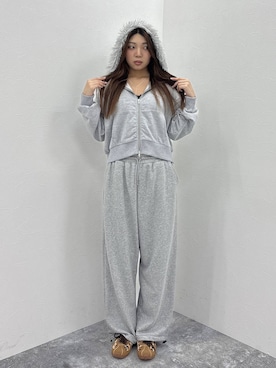 「アイテム（パーカー）」を使った、yumenoさん（レディース・170cm）の秋コーディネート