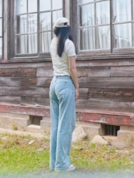 「アイテム（デニムパンツ）」を使った、伶　花さん（レディース・160cm・10代）の夏コーディネート