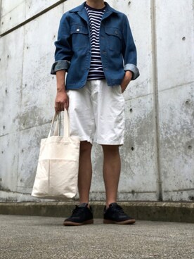 「UNIQLO U」｜たまにさん（メンズ・172cm）の夏コーディネート