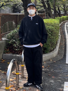 「UNIQLO U」｜「アイテム（帽子）」を使った、たまにさん（メンズ・172cm）の秋コーディネート