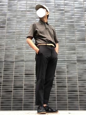 「くすみカラー」｜「アイテム（デニムジャケット）」を使った、たまにさん（メンズ・172cm）の秋コーディネート