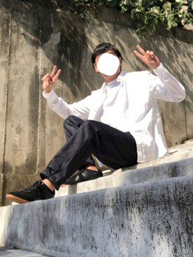 「Tシャツ/カットソー」｜「アイテム（その他）」を使った、たまにさん（メンズ・172cm）の秋コーディネート