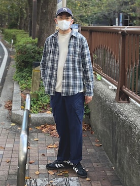 「全力で遊びを楽しむ男たち」｜たまにさん（メンズ・172cm）の秋コーディネート