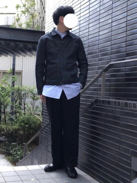 「無印良品（ムジルシリョウヒン）のアイテム（デニムジャケット）」を使った、たまにさん（メンズ・172cm）の秋コーディネート