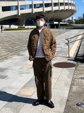 「UNIQLOU」｜たまにさん（メンズ・172cm）の秋コーディネート