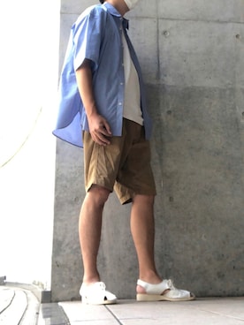 「UNIQLO U」｜たまにさん（メンズ・172cm）の夏コーディネート