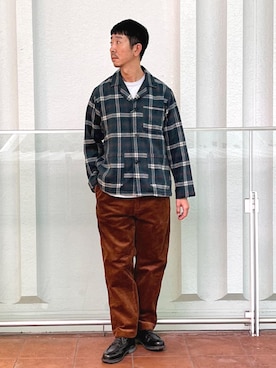 「アイテム（その他アウター）」を使った、大田さん（メンズ・176cm）の秋コーディネート