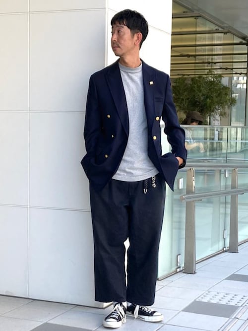 【上品】サウスウィック PAXTON ウールネイビーダブルブレザー 大きいサイズ Southwick: PAXTON ウール ネイビー ダブルブレザー｜ SHIPS