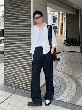 「アイテム（メガネ）」を使った、suj_rntr72さん（メンズ・176cm・20代）の秋コーディネート