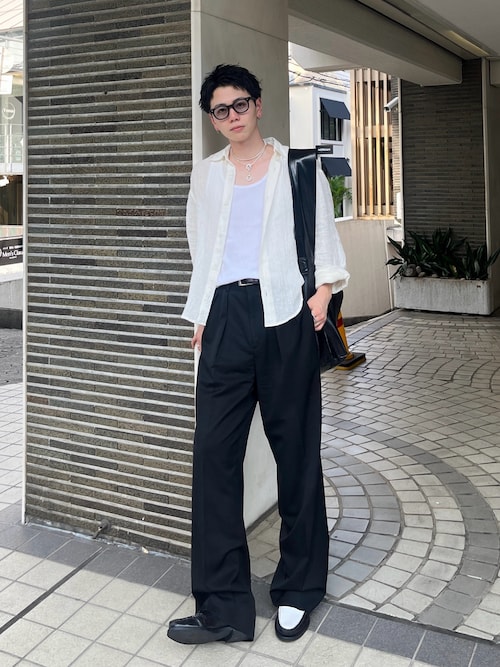 セール】Super160's ウールギャバベルトパンツ（その他パンツ