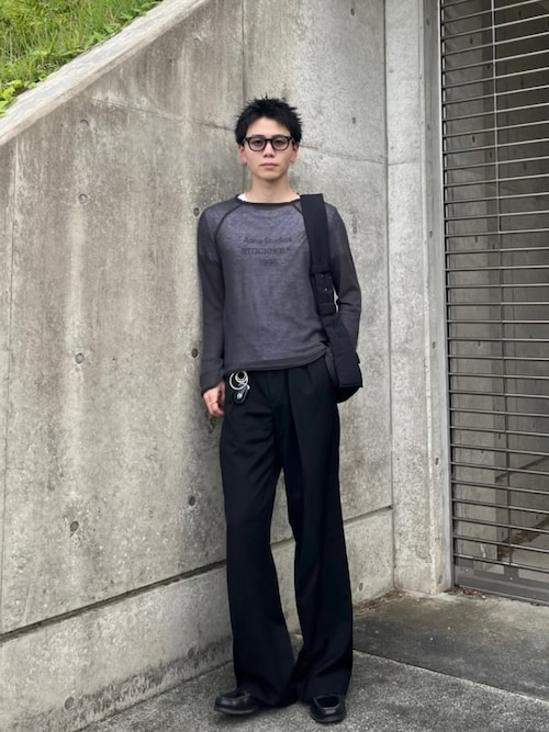 セール】Super160's ウールギャバベルトパンツ（その他パンツ