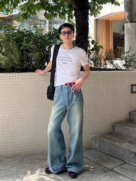 「Acne Studios（アクネストゥディオズ）のアイテム（トップス）」を使った、suj_rntr72さん（メンズ・176cm）の夏コーディネート