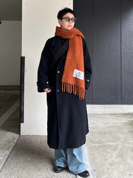 「アイテム（マフラー）」を使った、rintarouさん（メンズ・176cm）の秋コーディネート