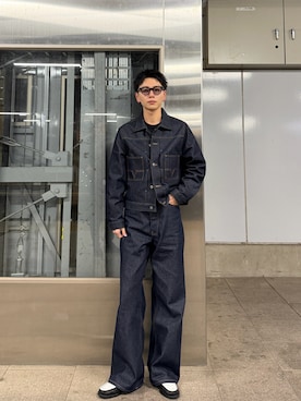 「アイテム（ローファー）」を使った、rintarouさん（メンズ・176cm）の秋コーディネート