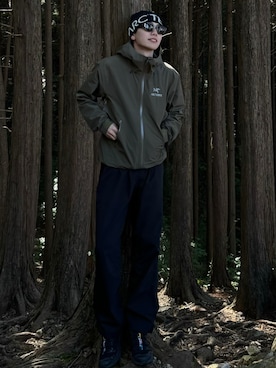 「アイテム（ナイロンジャケット）」を使った、rintarouさん（メンズ・176cm）の冬コーディネート