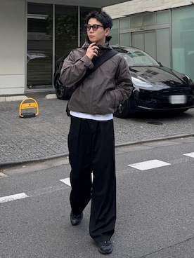 「アイテム（ジャケット/アウター）」を使った、rintarouさん（メンズ・176cm・20代）の秋コーディネート