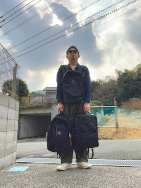 「アイテム（ビジネスバッグ）」を使った、がぶさん（メンズ・175cm）の冬コーディネート