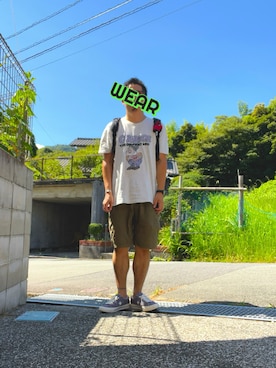 「GREGORY（グレゴリー）のアイテム」を使った、がぶさん（メンズ・175cm）の夏コーディネート