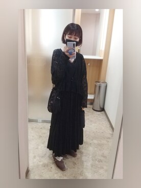 「merry jenny（メリージェニー）のアイテム（ノーカラーコート）」を使った、charlotteさん（レディース・149cm）の夏コーディネート