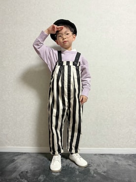 「GLOBAL WORK（グローバルワーク）のアイテム（トップス）」を使った、lenlen_rinrinさん（キッズ・110cm）の冬コーディネート