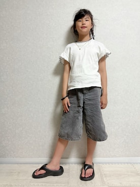 「アイテム（トップス）」を使った、lenlen23さん（キッズ・110cm）の夏コーディネート