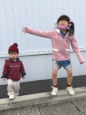 lenlen_rinrinさん（キッズ・80cm）の秋コーディネート