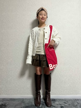 「アイテム（ブーツ）」を使った、lenlen23さん（キッズ・110cm）の秋コーディネート