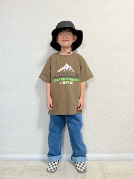「アイテム（デニムパンツ）」を使った、lenlen23さん（キッズ・110cm）の夏コーディネート