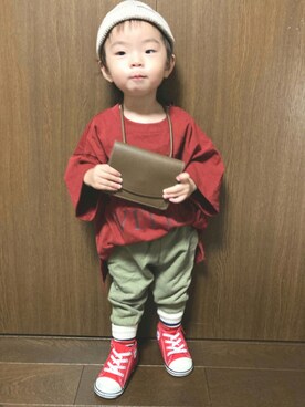 lenlen_rinrinさん（キッズ・80cm）の秋コーディネート