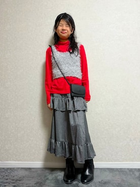 「アイテム（レッグウェア）」を使った、lenlen_rinrinさん（キッズ・110cm）の秋コーディネート