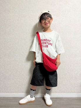 「ZARA KIDSのアイテム」を使った、lenlen_rinrinさん（キッズ・110cm）の春コーディネート