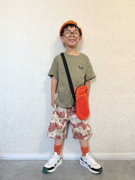 「アイテム（ショルダーバッグ）」を使った、lenlen23さん（キッズ・110cm）の夏コーディネート