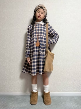 「アイテム（レッグウェア）」を使った、lenlen23さん（キッズ・141cm）の秋コーディネート