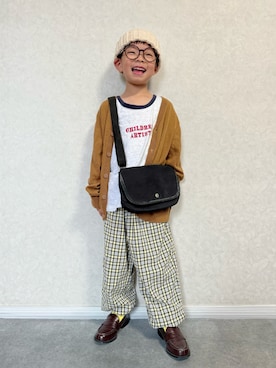 「アイテム（ソックス/靴下）」を使った、lenlen23さん（キッズ・110cm）の秋コーディネート