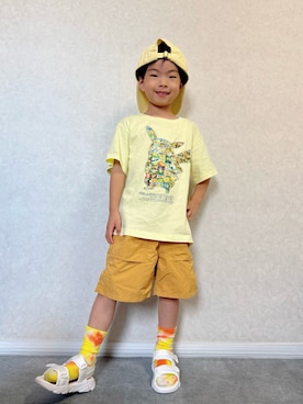 「LOWRYS FARM（ローリーズファーム）のタイダイソックス 121058（ソックス/靴下）」を使った、lenlen23さん（キッズ・110cm）の夏コーディネート
