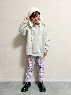 「アイテム（メガネ）」を使った、lenlen23さん（キッズ・110cm）の秋コーディネート