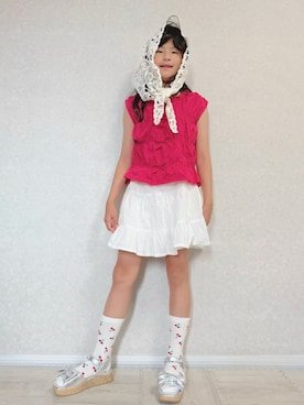 「アイテム（サンダル）」を使った、lenlen23さん（キッズ・140cm）の夏コーディネート
